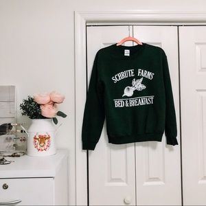 schrute farms from the office crewneck sweatshirt